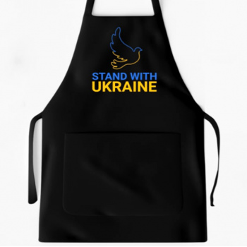 Фартух Бути з Україною чорний габардин Фартух Бути з Україною чорний габардин