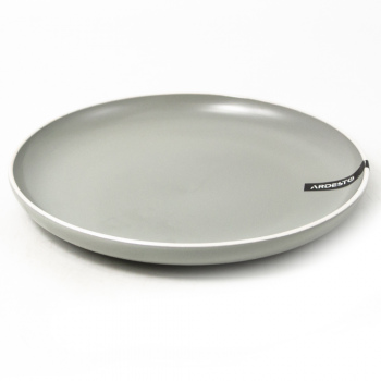 Десертна тарілка Ardesto Cremona Dusty grey 19см сіра AR2919GRC