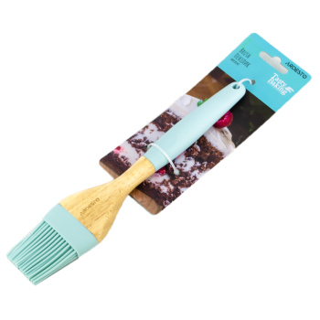 Пензлик ARDESTO Tasty Baking, 24см, силікон, дерево, блакитний Пензлик ARDESTO Tasty Baking, 24см, силікон, дерево, блакитний