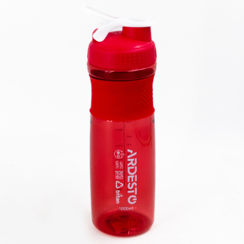 Пляшка для води Ardesto Smart bottle, 1000мл, тритан, червоний Пляшка для води Ardesto Smart bottle, 1000мл, тритан, червоний