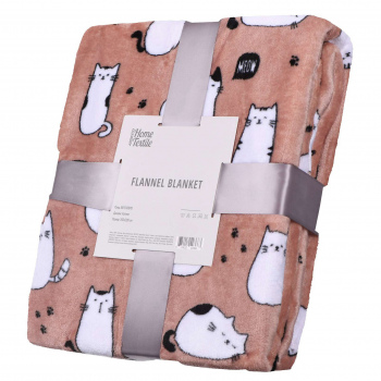 Плед Ardesto Flannel, 160х200см, 100% поліестер, котики Плед Ardesto Flannel, 160х200см, 100% поліестер, котики