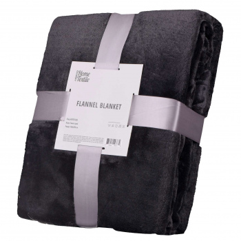 Плед ARDESTO Flannel, 160х200см, 100% поліестер, темно-сірий Плед ARDESTO Flannel, 160х200см, 100% поліестер, темно-сірий