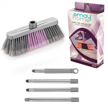 Щітка з ручкою для підлоги EmayHome Grey 110см