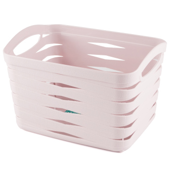 Корзина з кришкою UCSAN RIBAND Pink 3,3л