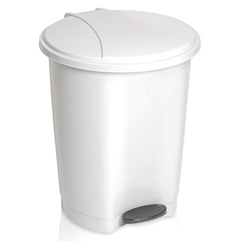 Відро для сміття з педаллю UCSAN ROUND White 50л