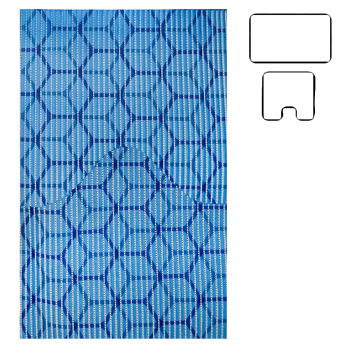 Набір килимків для ванної кімнати Dariana Blue 80*48/48*48см Набір килимків для ванної кімнати Dariana Blue 80*48/48*48см