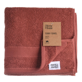Рушник махровий Ardesto SuperSoft, 50х90см, 100% бавовна, теракота Рушник махровий Ardesto SuperSoft, 50х90см, 100% бавовна, теракота