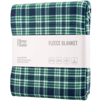 Плед Ardesto Fleece, 160х200см, 100% поліестер, клітинка, зелений Плед Ardesto Fleece, 160х200см, 100% поліестер, клітинка, зелений