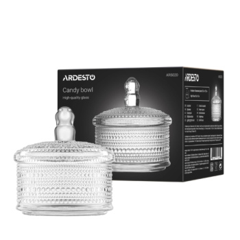 Цукерниця Ardesto Verbena 15см прозора AR5020