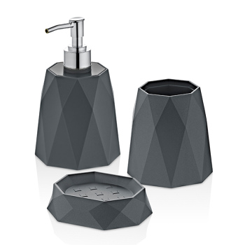 Набір для ванної кімнати 3в1 EmayHome Grey Diamond