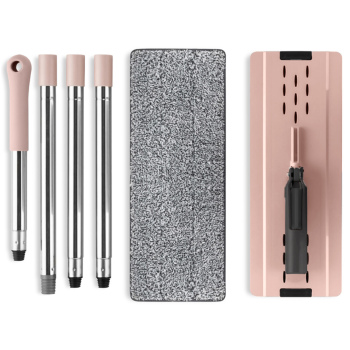 Швабра для прибирання з мопом EmayHome Pink