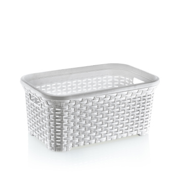 Пластикова корзина для білизни DÜNYA White Rotang 35л
