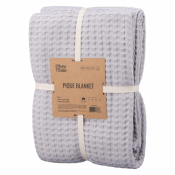 Плед Ardesto Pique 220x230см, 100% бавовна, сірий світлий Плед Ardesto Pique 220x230см, 100% бавовна, сірий світлий
