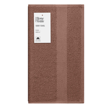 Рушник махровий Ardesto Essence 30х50см, 100% бавовна, коричневий Рушник махровий Ardesto Essence 30х50см, 100% бавовна, коричневий