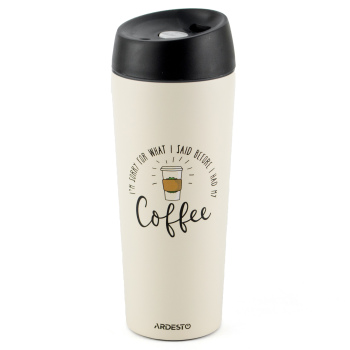 Термокухоль ARDESTO Coffee Time 450 мл бежевий AR2645C Термокухоль ARDESTO Coffee Time 450 мл бежевий AR2645C