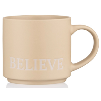 ARDESTO Чашка Believe, 420мл, кераміка, жовтий AR3043Y ARDESTO Чашка Believe, 420мл, кераміка, жовтий AR3043Y