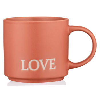 ARDESTO Чашка Love, 420мл, кераміка, помаранчевий AR3043OR ARDESTO Чашка Love, 420мл, кераміка, помаранчевий AR3043OR