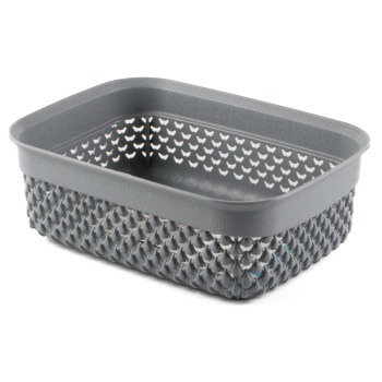 Корзина для зберігання UCSAN DROP Grey 1,1л