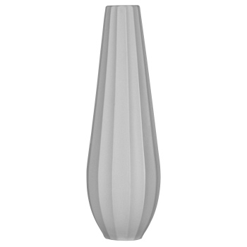 Ваза порцелянова Ardesto Molize 8,5*27,5см сіра AR3810G