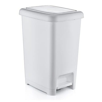 Відро для сміття з педаллю DÜNYA Slim White 10л 01041