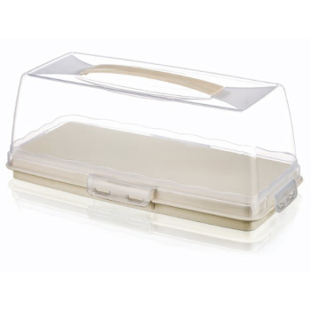 Тортівниця DÜNYA Creamy прямокутна 36,5x17x14см