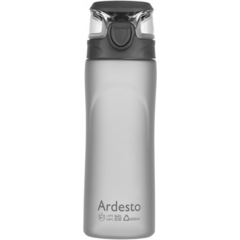 Пляшка для води Ardesto Matte Bottle 600мл сіра AR2205PGY Пляшка для води Ardesto Matte Bottle 600мл сіра AR2205PGY