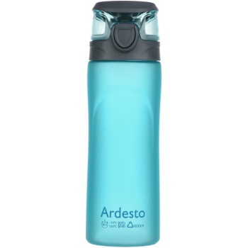 Пляшка для води Ardesto Matte Bottle 600мл блакитна AR2205PB Пляшка для води Ardesto Matte Bottle 600мл блакитна AR2205PB